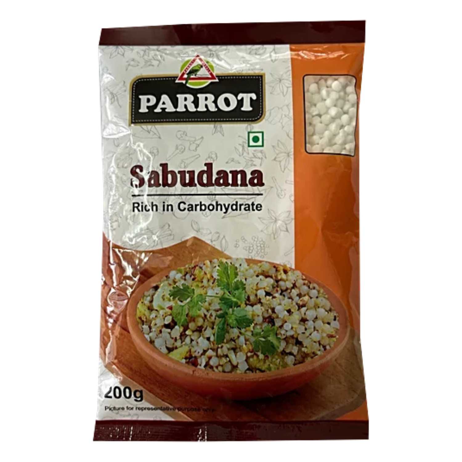 Parrot Sabudana (mota)